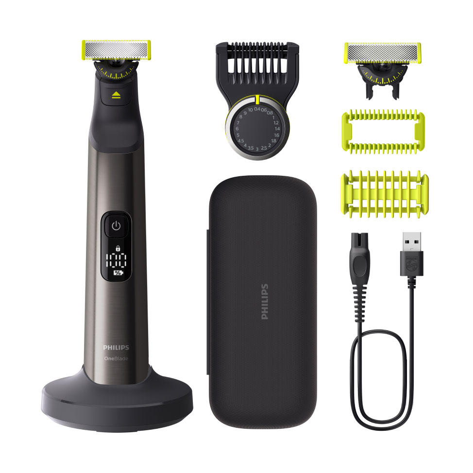 Електростанок для обличчя та тіла Philips OneBlade Pro 360 чоловічий (QP6652/61)